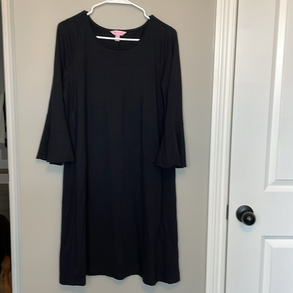 Lilly Pulitzer Black A-Line Shift Dress - Picture 6 of 12